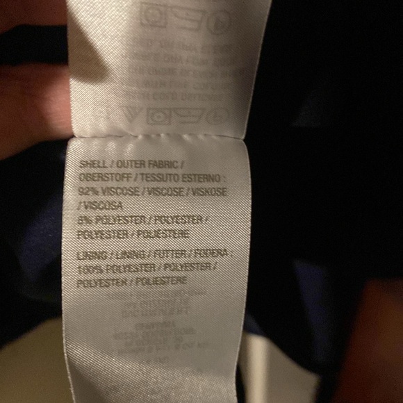 Candace Cameron Bure EUC Boyfriend Blazer 2X Petite in Midnight Blue Fully Lined - Picture 11 of 12